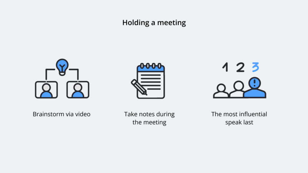 8 dicas para acelerar a tomada de decisão colaborativa com videoconferência ➤ 3